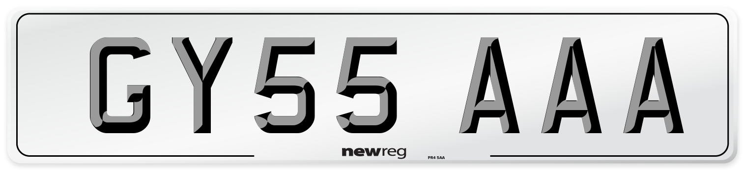 GY55 AAA Number Plate from New Reg